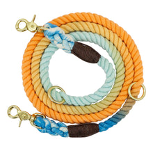 Gradient Color Dog Collars Accessories Leashes Rope Metal Chain